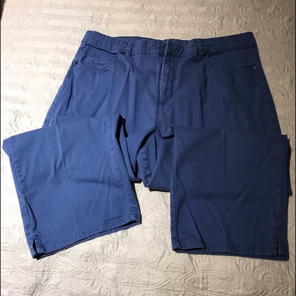 Basic Editions Pants - Periwinkle Blue Capri pants
